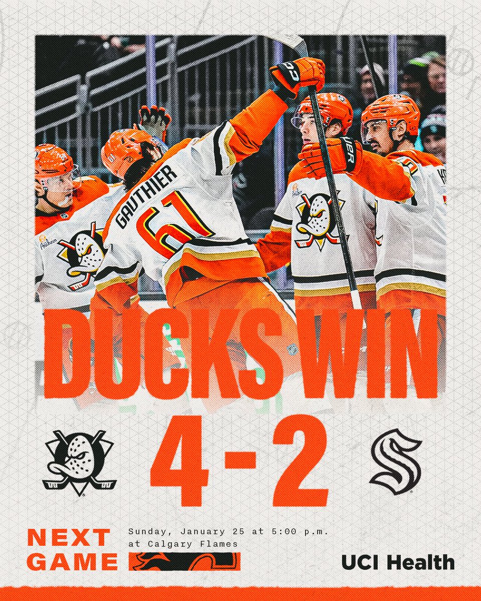 AnaheimDucks's tweet image. DUCKS DUB!!!
SIX IN A ROW!!! 

#FlyTogether