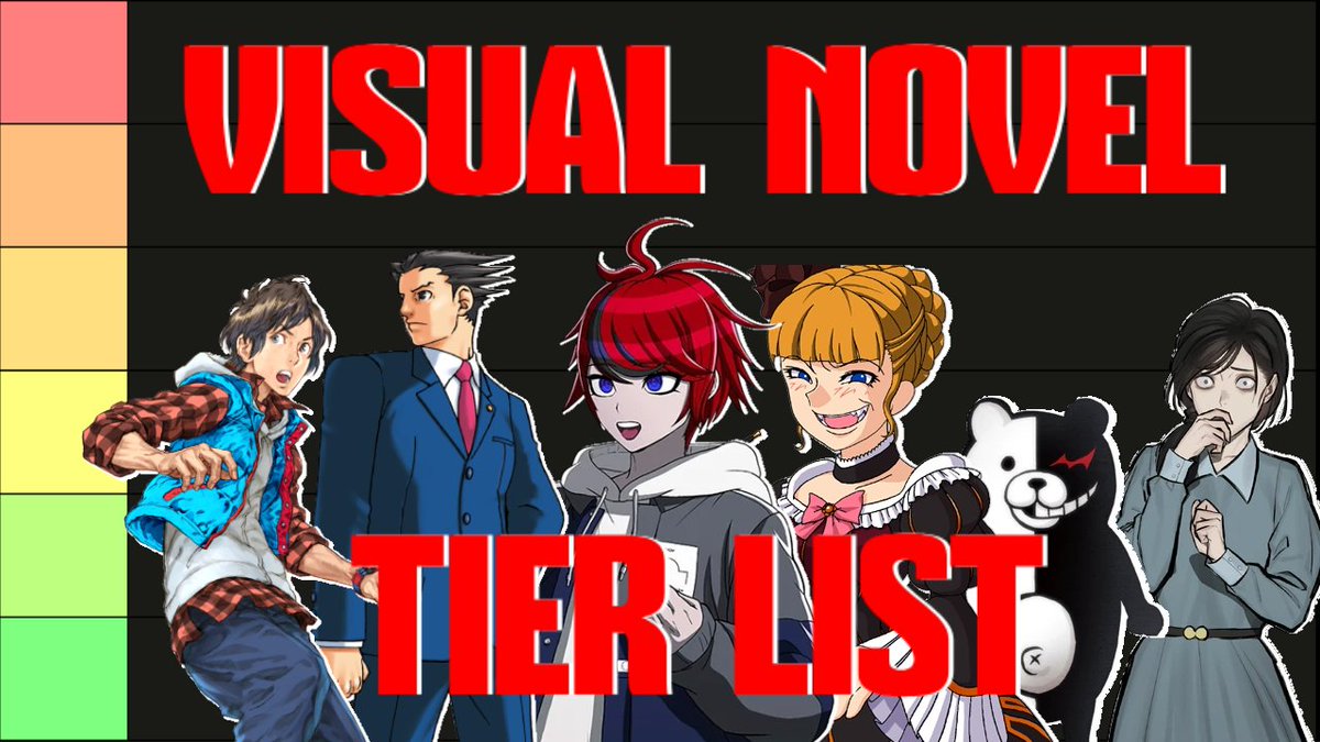 dotsdfe's tweet photo. It's time for...something very different than what I typically do. Something not Fire Emblem-related at all, in fact: a Visual Novel tier list?

This took a lot of work, but I hope it's an entertaining listen at the very least.

Link below. https://t.co/tAn7MARGsX