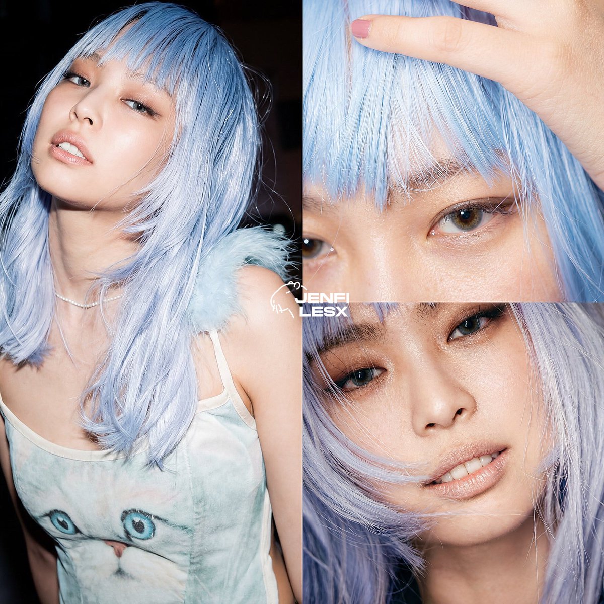 jenfilesx's tweet image. jennie in this wig is so hot