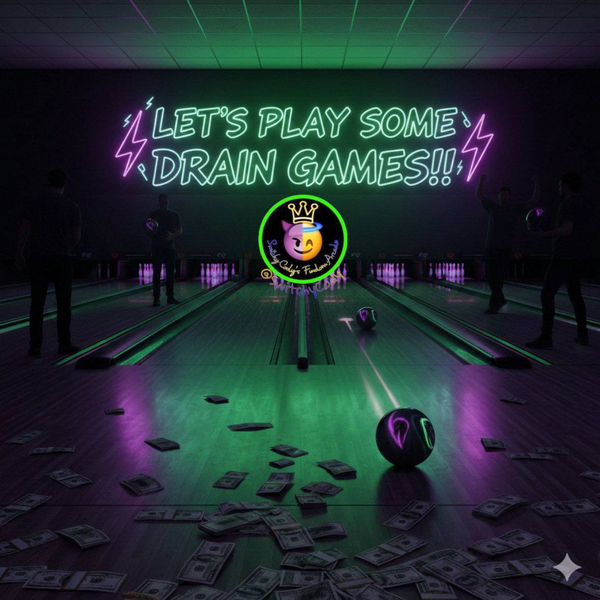 SwitchyCody's tweet photo. Lane’s open boys!! 
Time to roll straight into a drain game in the Switchy Cody Findom Arcade!! DM for all the details!! #FindomFun #FindomGames #Findom https://t.co/tEvjslWE6Z