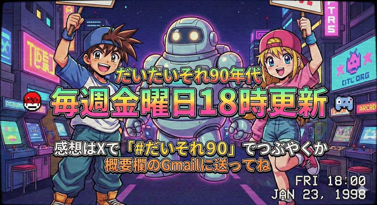 okubokun's tweet photo. 【だいたいそれ90年代】
エピソード更新しました。
#2 「大技林を肴に90年代の好きなゲームを語りながら飲み明かそう」
30代40代のあなたへ

Spotify Podcast
https://t.co/aVyHltlwb8

YouTube
https://t.co/sdMf2GkdGi https://t.co/ovv0K30BOy