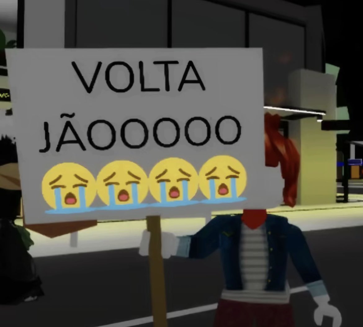 cidadequeafoga's tweet image. achei minha placa na manifestação do roblox