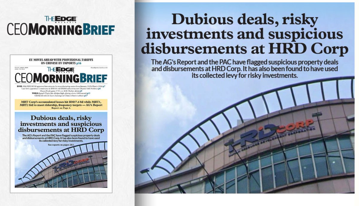 A revolving door for CEOs.

The alleged scandal-ridden HRD Corp appoints Mohamed Shamir as new CEO - 6 months after former banker Syed Alwi Mohamed Sultan’s short-lived tenure.

Prior to this, Shahul Hameed Dawood was put on garden leave before exit 2025.

theedgemalaysia.com/node/790440