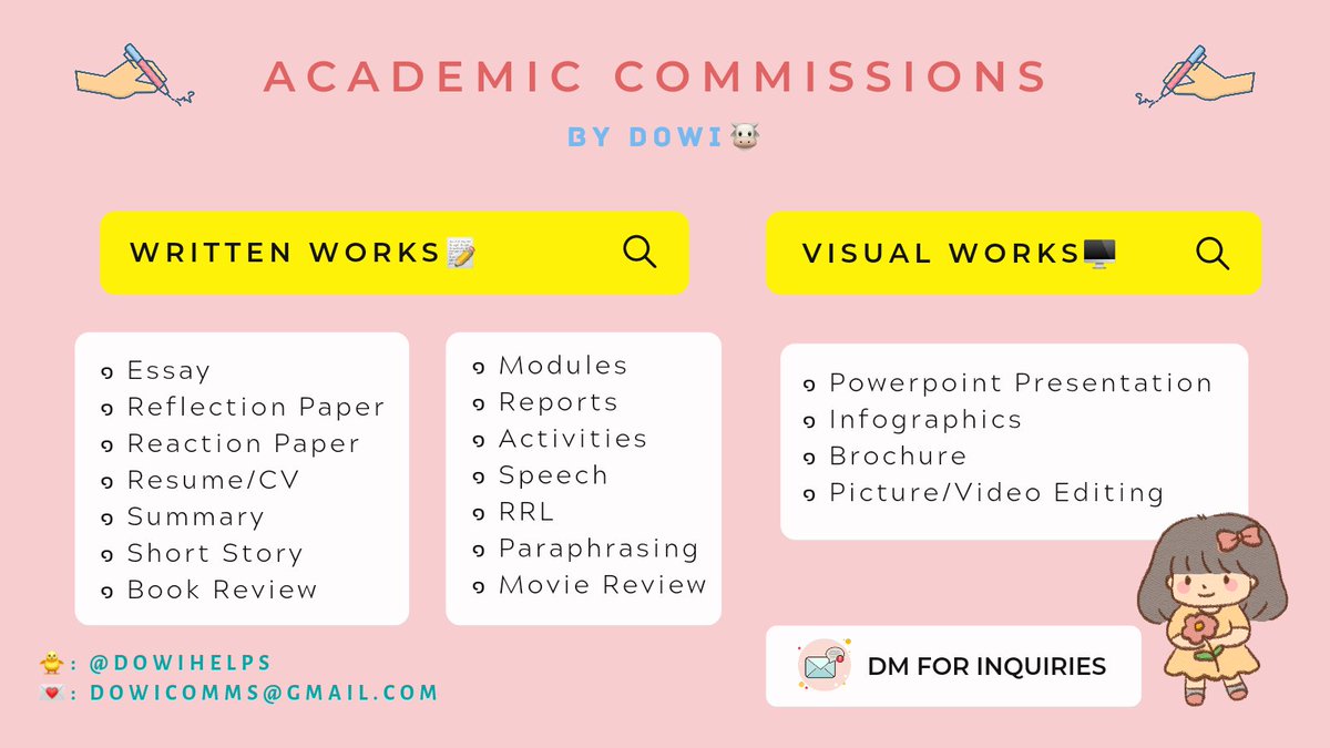 dowi 🐮 OPEN for academic commissions tweet media