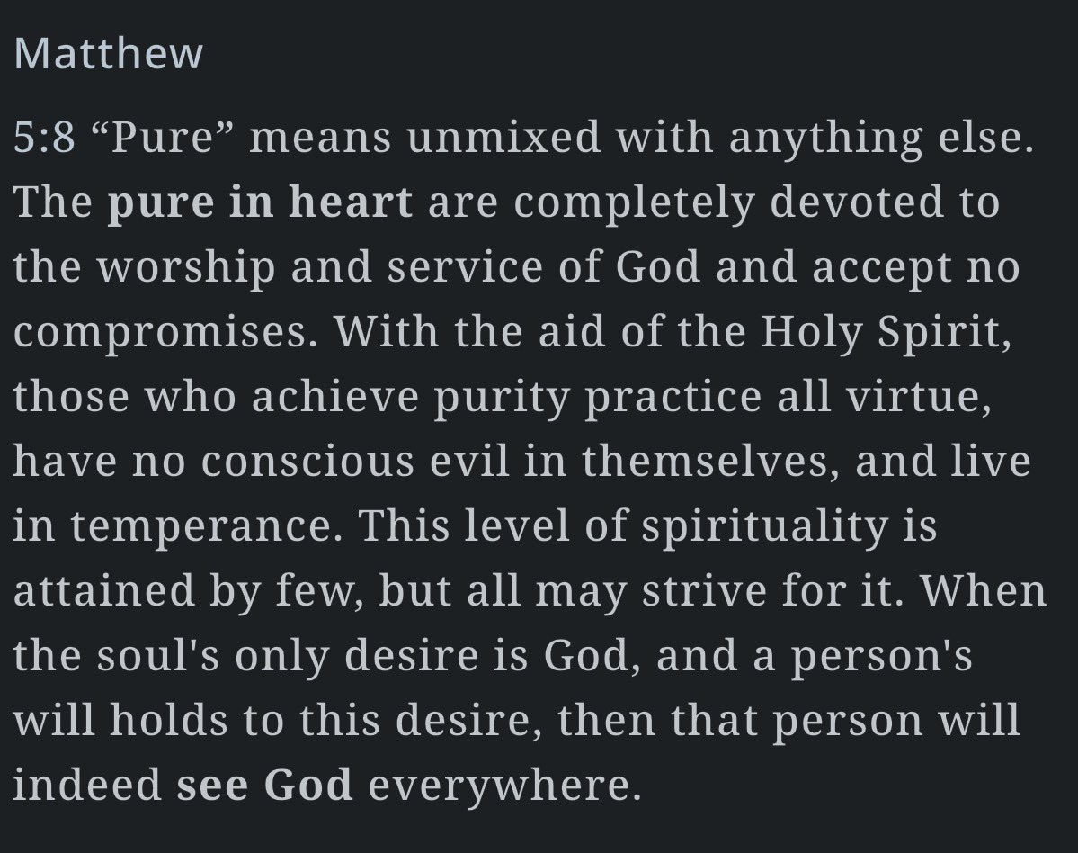 CE33AD's tweet image. Blessed are the pure in heart, for they shall see God. — Matthew 5:8

Orthodox Study Bible