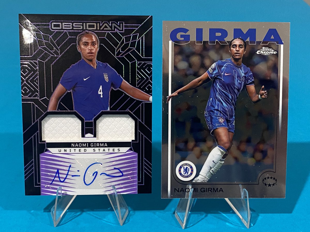 Big thanks to <a href="/SabiSoccer/">Adam</a> for this beyond beautiful Girma auto and my first card of her in her Chelsea kit. It was packed with care and shipped expediently. Much appreciated.