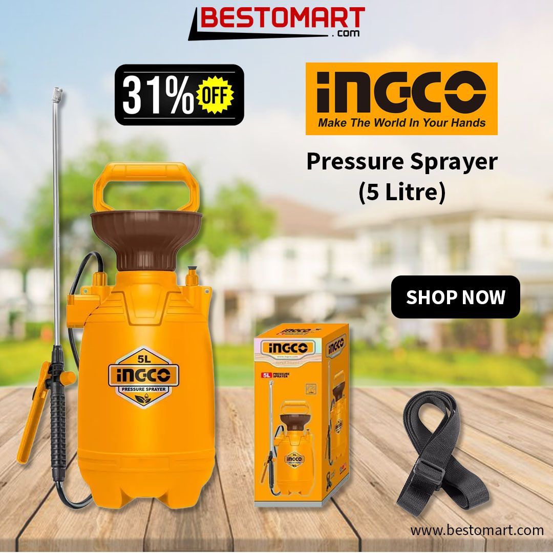 bestomart's tweet image. Make Spraying Easy with “Ingco Pressure Sprayer 5 Litre” – Perfect for gardening. Shop Now at BESTOMART!

BESTOMART- The Pride of Indian E-commerce.
For more, Visit: tinyurl.com/mrfe8yx3
Contact us: +91 8754111207

#BesetomartIndia #IngcoTools #PressureSprayer #GardenTools