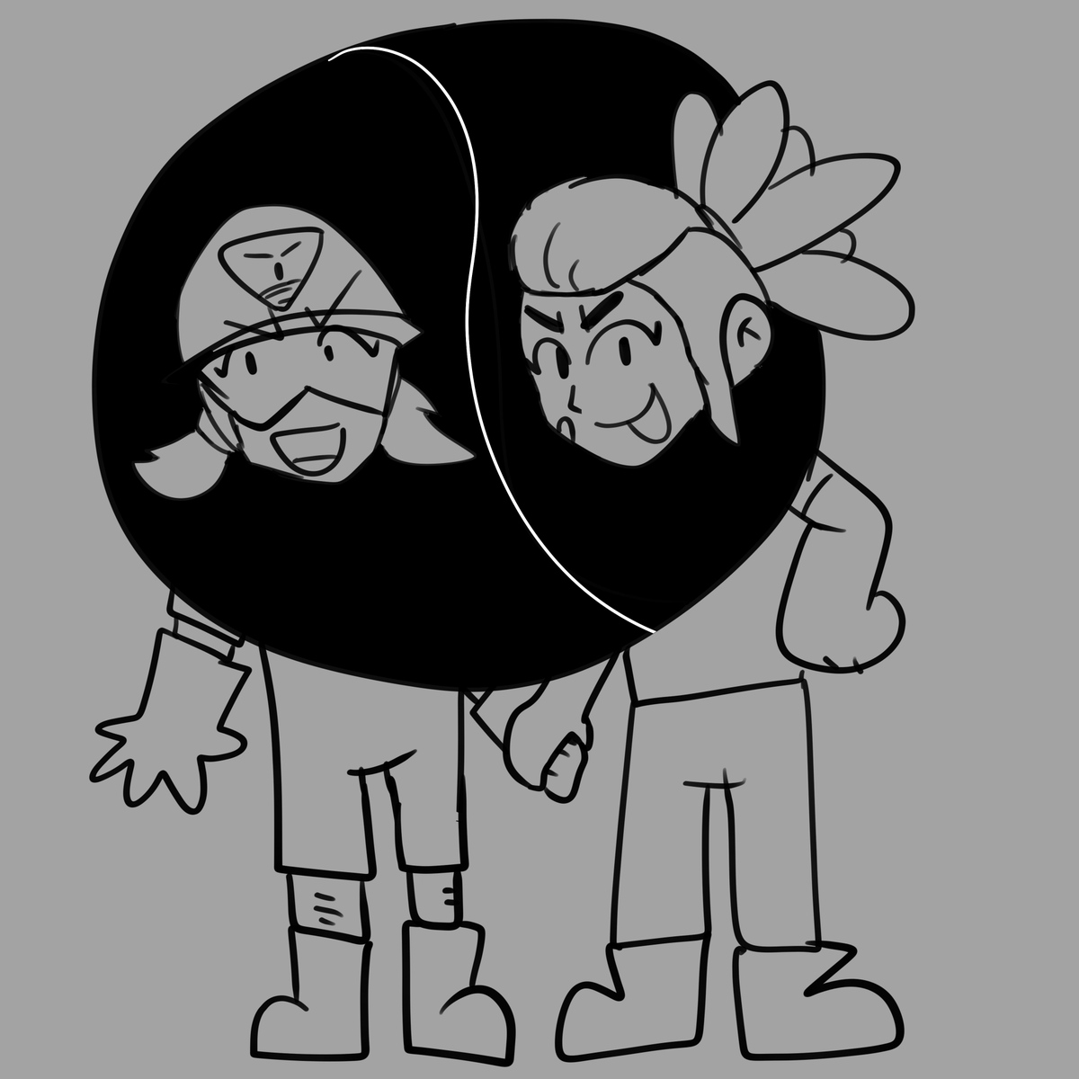 Tiempo que no escuchaba del ship, coman gente #BrawlstarsShelly #BrawlstarsJacky #JackyxShelly #Shacky