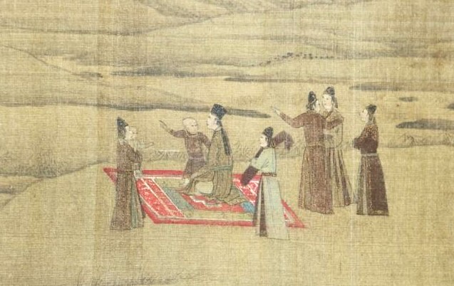 文姫帰漢図 長巻掛軸 70×340cm 中国歴史人物画 続き】「文姫帰漢図巻」は、細緻な筆遣いと彩色で人々の姿や景物を