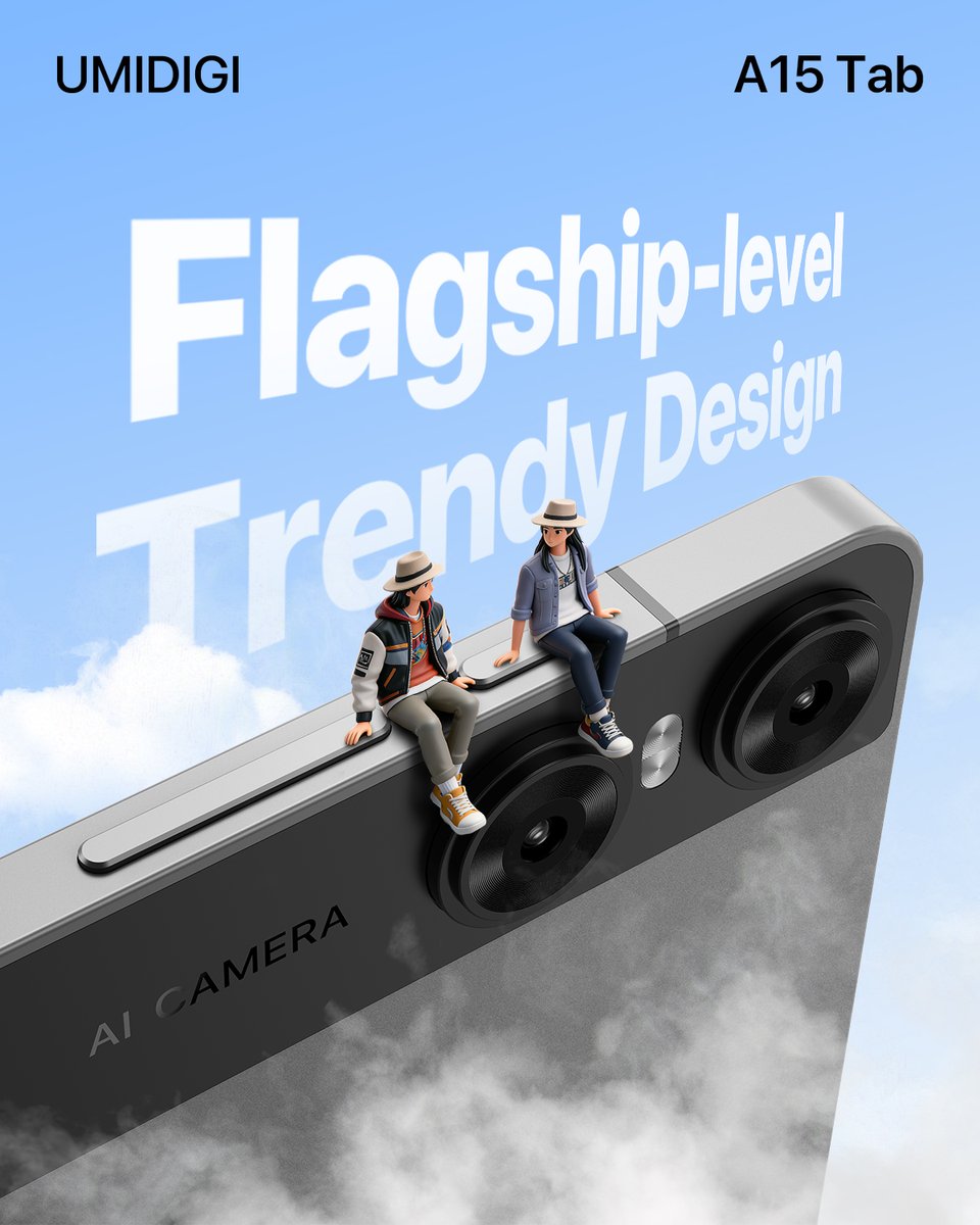 umidigi's tweet photo. 😎 Designed to impress, #A15Tab features a sleek, flagship look that blends fashion and function. Edit photos, stream videos, or lounge in the park—all with effortless cool. ☀️☁️
Amazon💻https://t.co/LWDYQncjTa https://t.co/IyiUJdcXN3