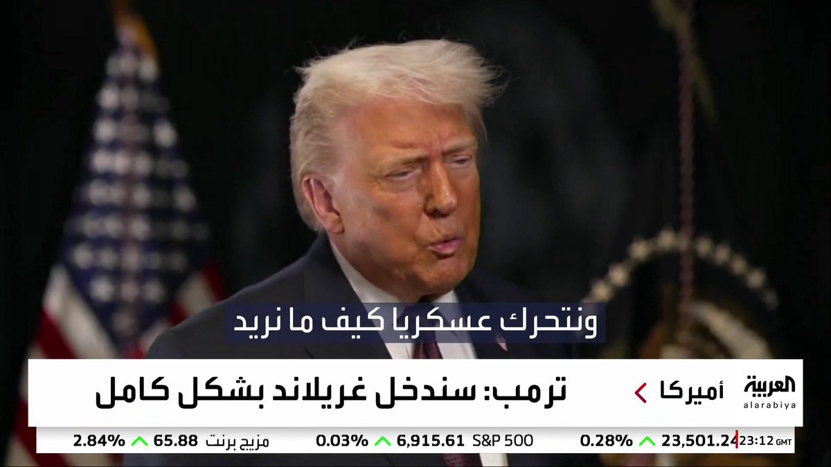 ترمب: الولايات المتحدة ستدخل غرينلاند بشكل كامل وتتحرك عسكريا وفق إرادتها.. وسنبني "القبة الذهبية" بشكل مميز لحماية أمننا القومي 