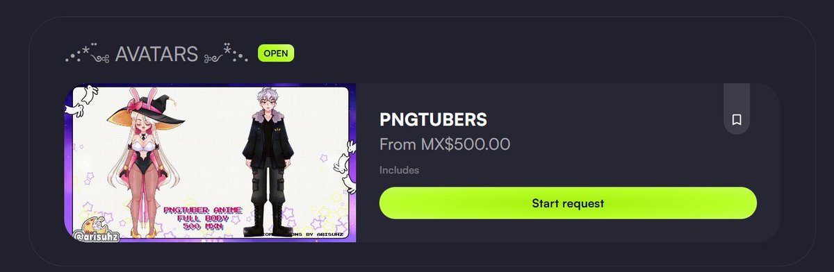 NEW SERVICE 🌸🌙#VGenComm #pngtuber #vtuber