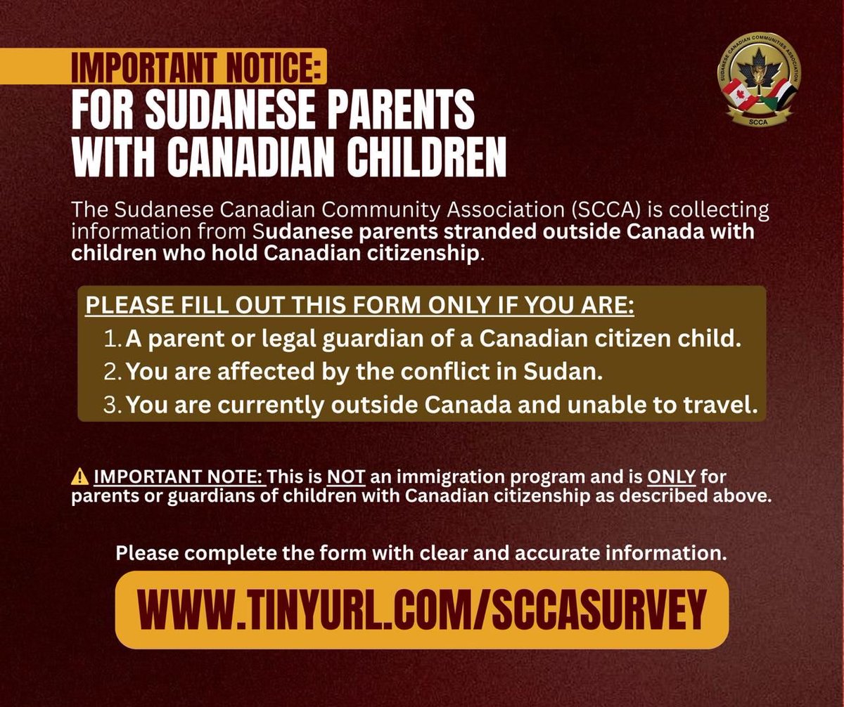 Sudanese Canadian Community Association tweet media