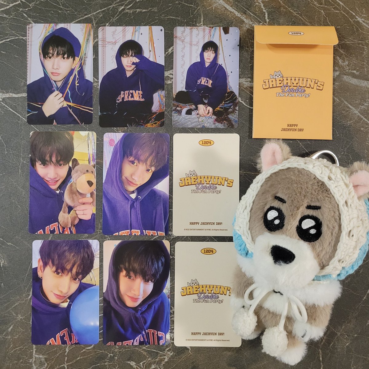 ジェヒョンのセンイルトレカ🐶🎂♡ コンプで届いたの嬉しすぎる😆🩵 何