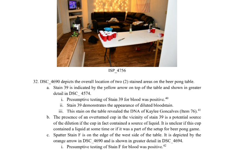 BadMomBree's tweet photo. It has now been confirmed that the blood on the beer pong table where #HunterJohnson placed the knife is in fact #KayleeGoncalves blood..Hunter has some explaining to do..
Maybe the G's will hit him up?? #Idaho4 #BryanKohberger https://t.co/LtvjCcMuW2