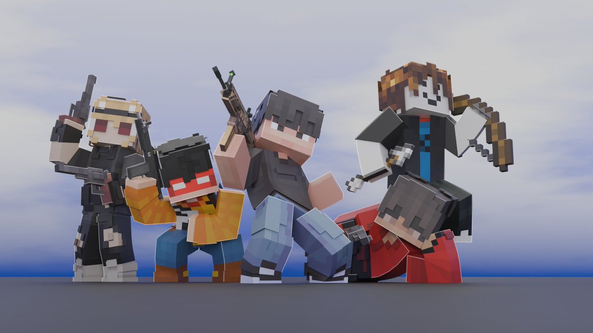 Render de rivals en minecraft