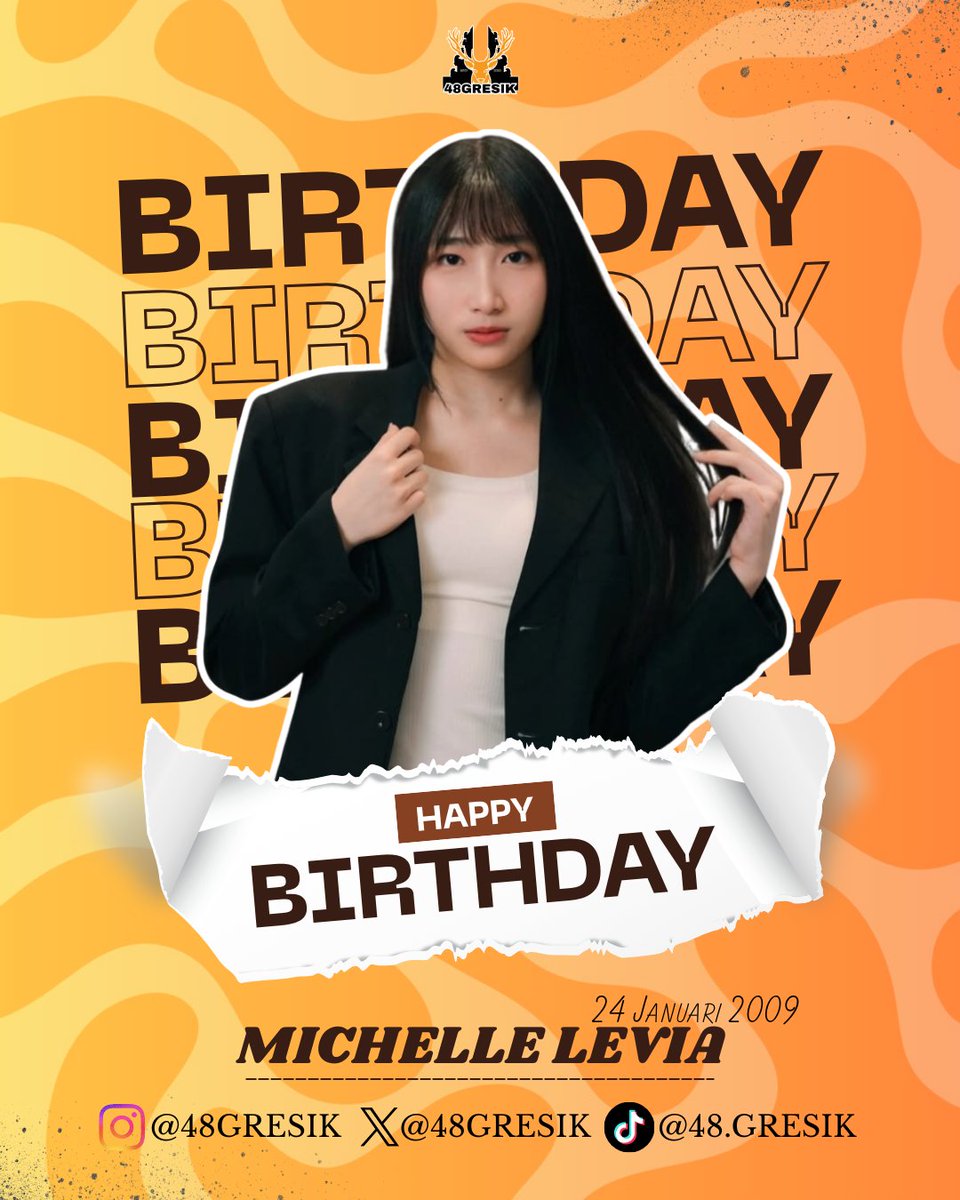Selamat ulang tahun <a href="/Levi_JKT48/">Michelle Levia</a> 🎉 Semoga tahun ini membawakanmu lebih banyak cinta, tawa, dan pencapaian baru. Teruslah bersinar di atas panggung dan dalam hati penggemarmu. 🌟🎂 

#48Gresik
#SeventeenthStep
#LEV17ATE