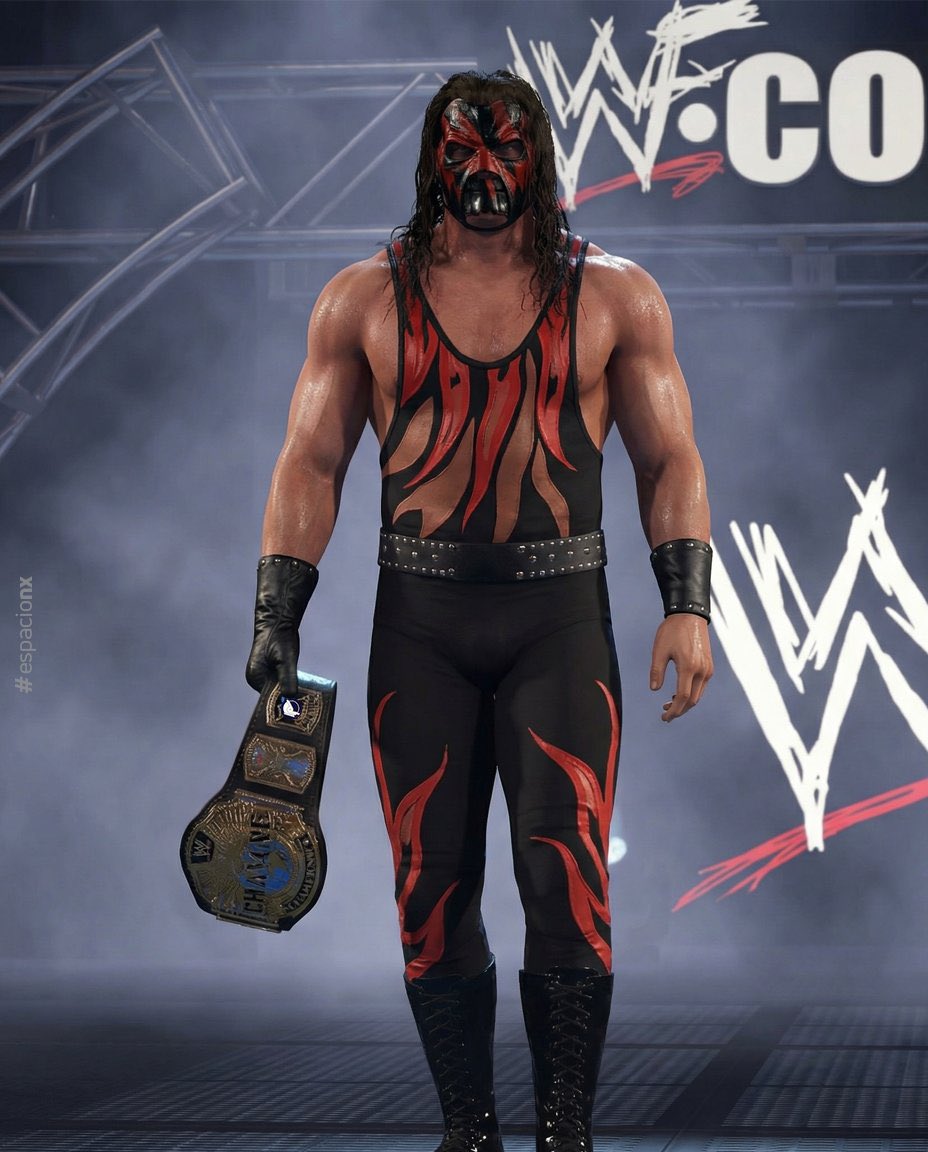 CloudWrestling's tweet image. By the cover, it looks like we’re finally getting this Kane! I’m so hyped...let’s gooooo! 🥹 #WWE2K26