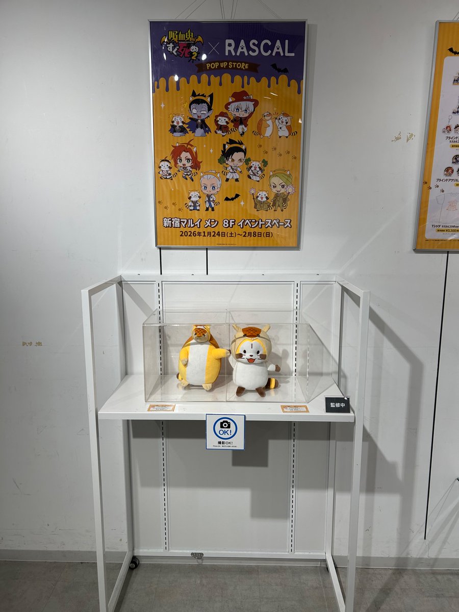 🦇『 #吸血鬼すぐ死ぬ 2× #ラスカル POP UP STORE』🌽 新宿マルイメン