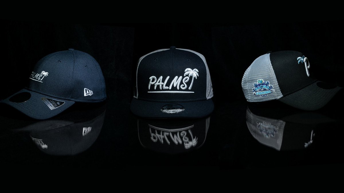 NEW ERA × PALMS 釣りフェス2026にて先行発売した3型のキャップ