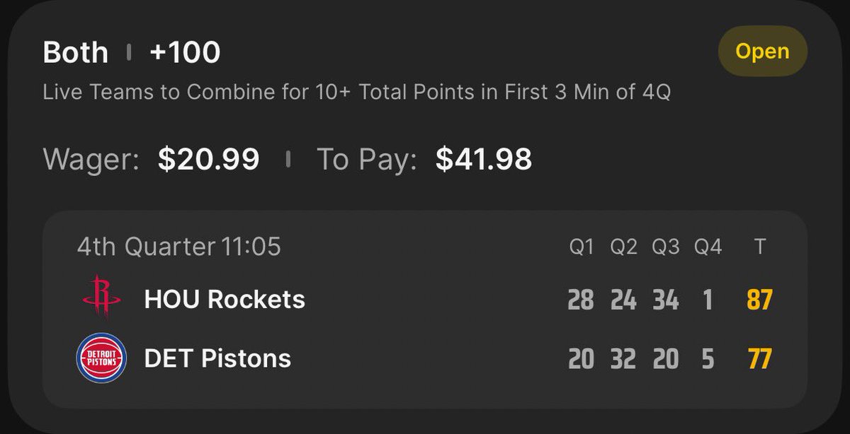SFrelich10's tweet photo. @DKSportsbook why are you maxing my bet at 20.99

I tried to throw this several times but the most I could bet is 20.99? https://t.co/bIS3eOk936