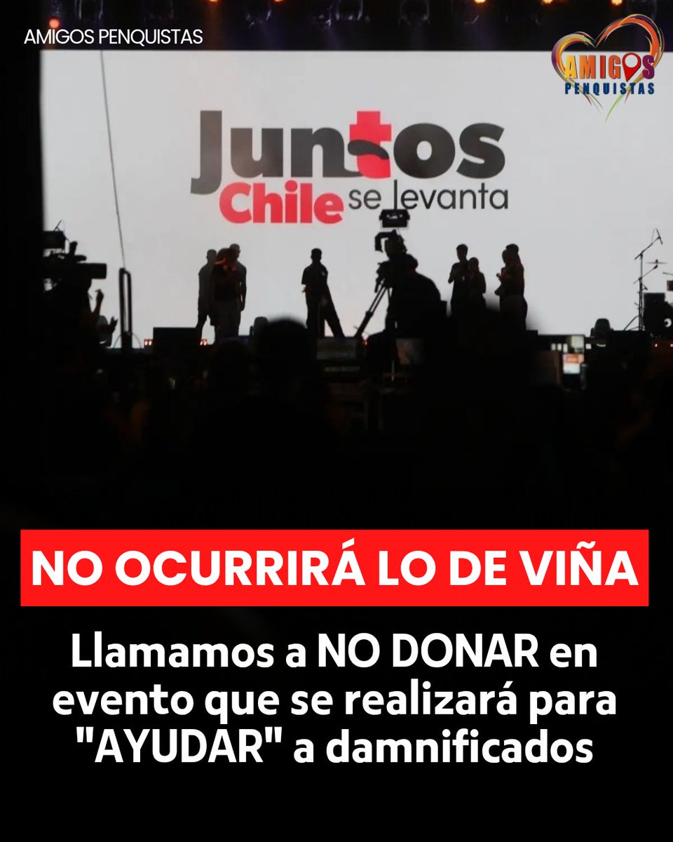 “Sabemos que esto nos valdrá CRÍTICAS” ⚠️

Pero no podemos quedarnos callados ❌. No podemos permitir que se “AYUDE” a la gente damnificada de esta forma 😤.
Este domingo se realizará un evento tipo TELETÓN 📺, en cadena nacional, donde un par de enormes FUNDACIONES 🏢💰 pedirán
