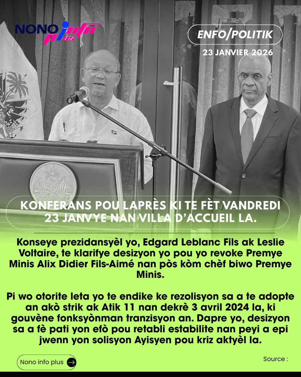 info_nono's tweet photo. konferans pou laprès ki te fèt vandredi 23 janvye nan Villa d’Accueil la. https://t.co/CnHTbMMZQd