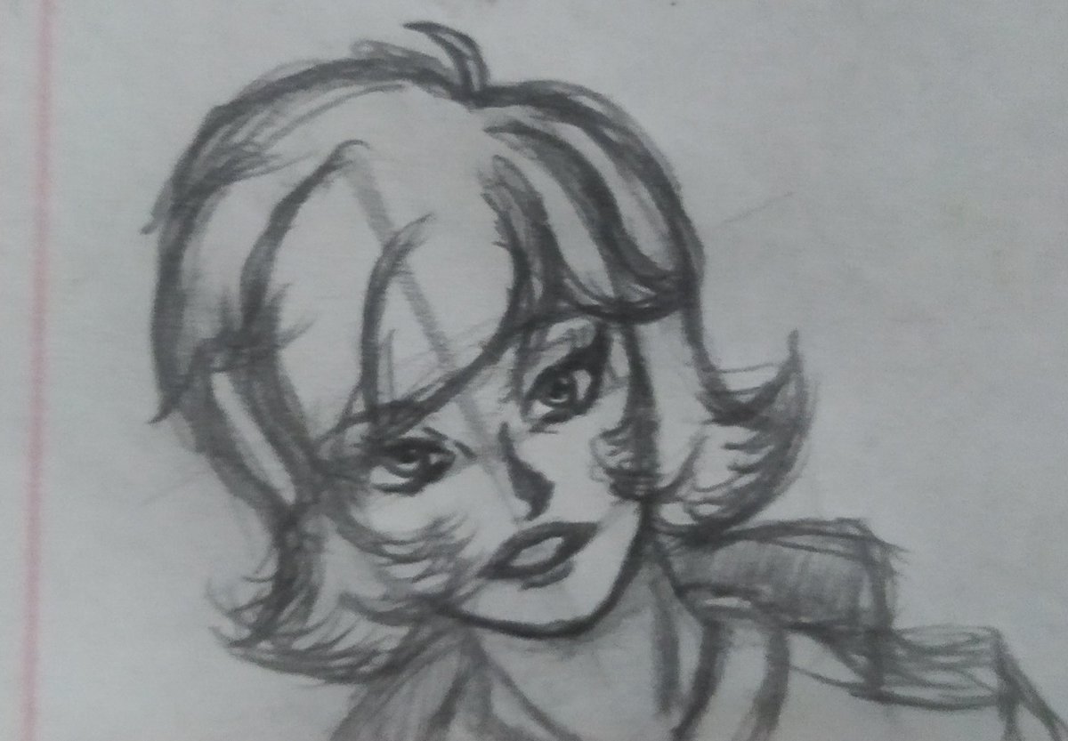 Hoy no hay dibujo 😔 
Hice esté boceto de una albedo ❤️‍🔥
Ojalá mis dibujos terminados fueran así 😗
#dibujo #Ben10AlienForce