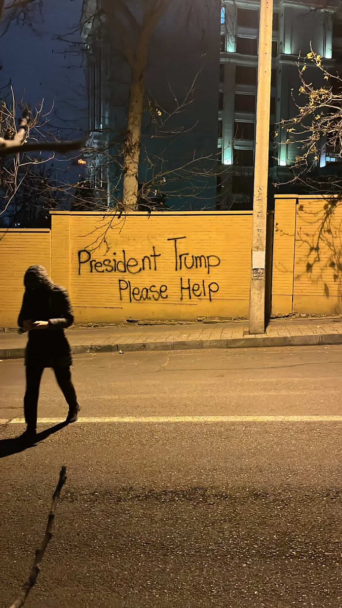 IKHORSAND's tweet image. Mr. President, the message from the Iranian people can’t get clearer than this. A raw plea for help sent to me straight from the streets of Tehran: “President Trump Please Help.” @realDonaldTrump @POTUS @WhiteHouse
