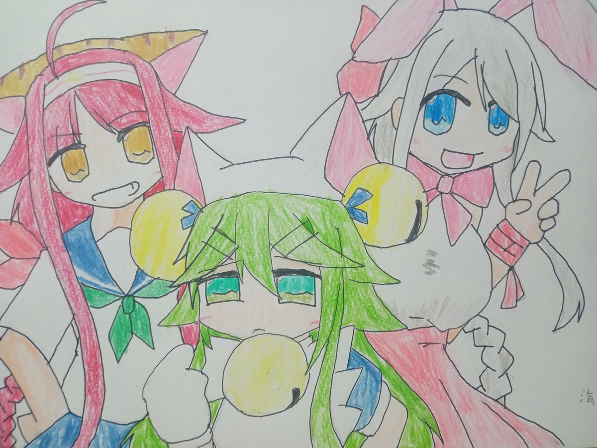 #無言で帽子をかぶったイラストを貼る見た人も貼る