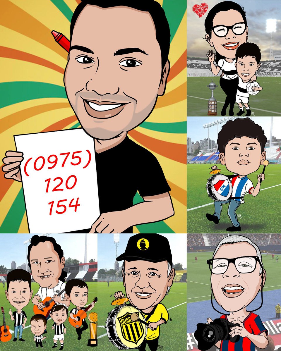 VegaIrvin's tweet photo. 🎉 Inició el futbol y todavia no tenes una caricatura con la casaca de tu Club?
¡Hace tu pedido ahoraité!
📲 #EntregaDigital https://t.co/Io89i1EMHi