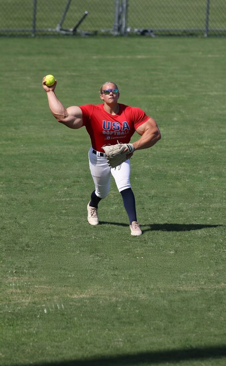 When you really need to throw a runner out at the plate from CF! 🥎❤️