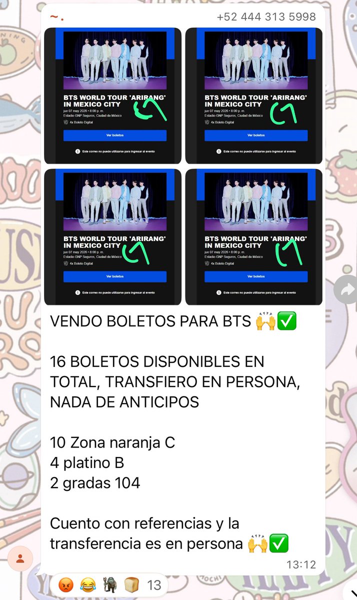 BeMine_BTS's tweet image. Urgente ‼️Army ayúdenos a denunciar estas cuentas de revendedores

🔗x.com/perrorabiosoca…
🔗x.com/isathingst?s=21
🔗x.com/_leinxd?s=21
🔗x.com/yehew0?s=21
🔗x.com/vennesa1999?s=…
🔗x.com/__clairo?s=21
🔗x.com/inlovewpeluso?…
🔗tiktok.com/@mariodavalos7…