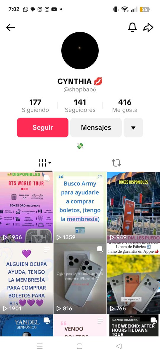 BeMine_BTS's tweet image. Urgente ‼️Army ayúdenos a denunciar estas cuentas de revendedores

🔗x.com/perrorabiosoca…
🔗x.com/isathingst?s=21
🔗x.com/_leinxd?s=21
🔗x.com/yehew0?s=21
🔗x.com/vennesa1999?s=…
🔗x.com/__clairo?s=21
🔗x.com/inlovewpeluso?…
🔗tiktok.com/@mariodavalos7…