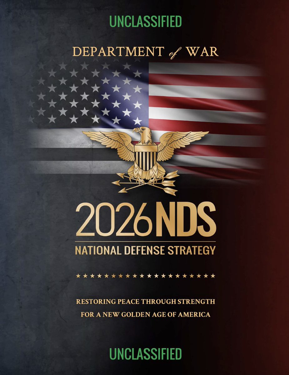 DD_Geopolitics's tweet image. 🇺🇸 The Pentagon decided to release its new National Defense Strategy via email at 19:00 on a Friday. WarBro Hegseth didn't even make a video about it.

The 2026 U.S. National Defense Strategy is a structural shift in how the U.S. defines power and war.

It abandons post–Cold War…