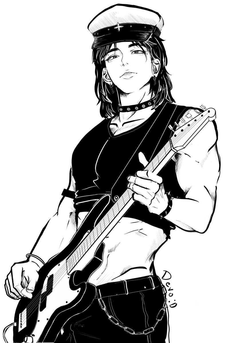 DevoFake54152's tweet photo. Primer arte del año, quise probar otro estilo y me he divertido mucho. A petición del público: Mau rockero
.
.
.
#MauriArte https://t.co/kk0xihMrb8