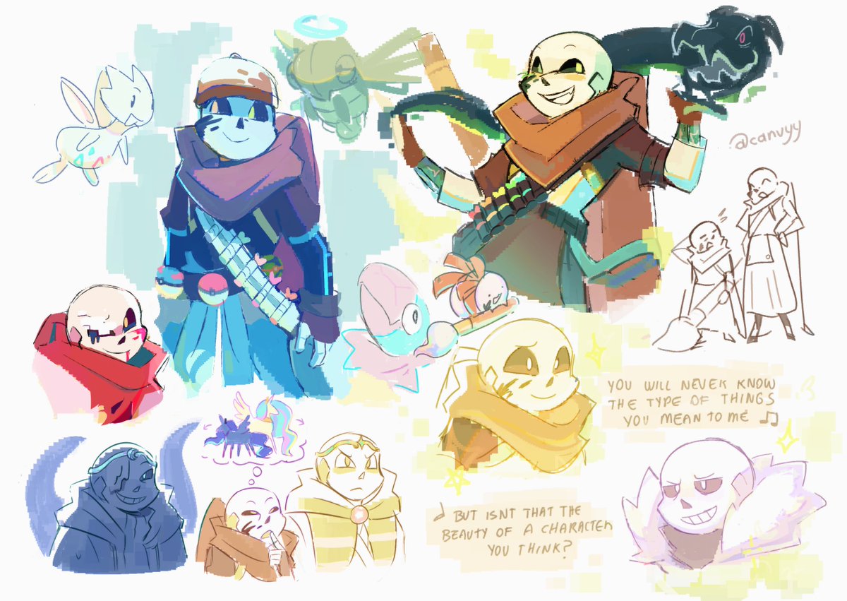 canvyy's tweet image. 😛😛 #inksans #undertaleau