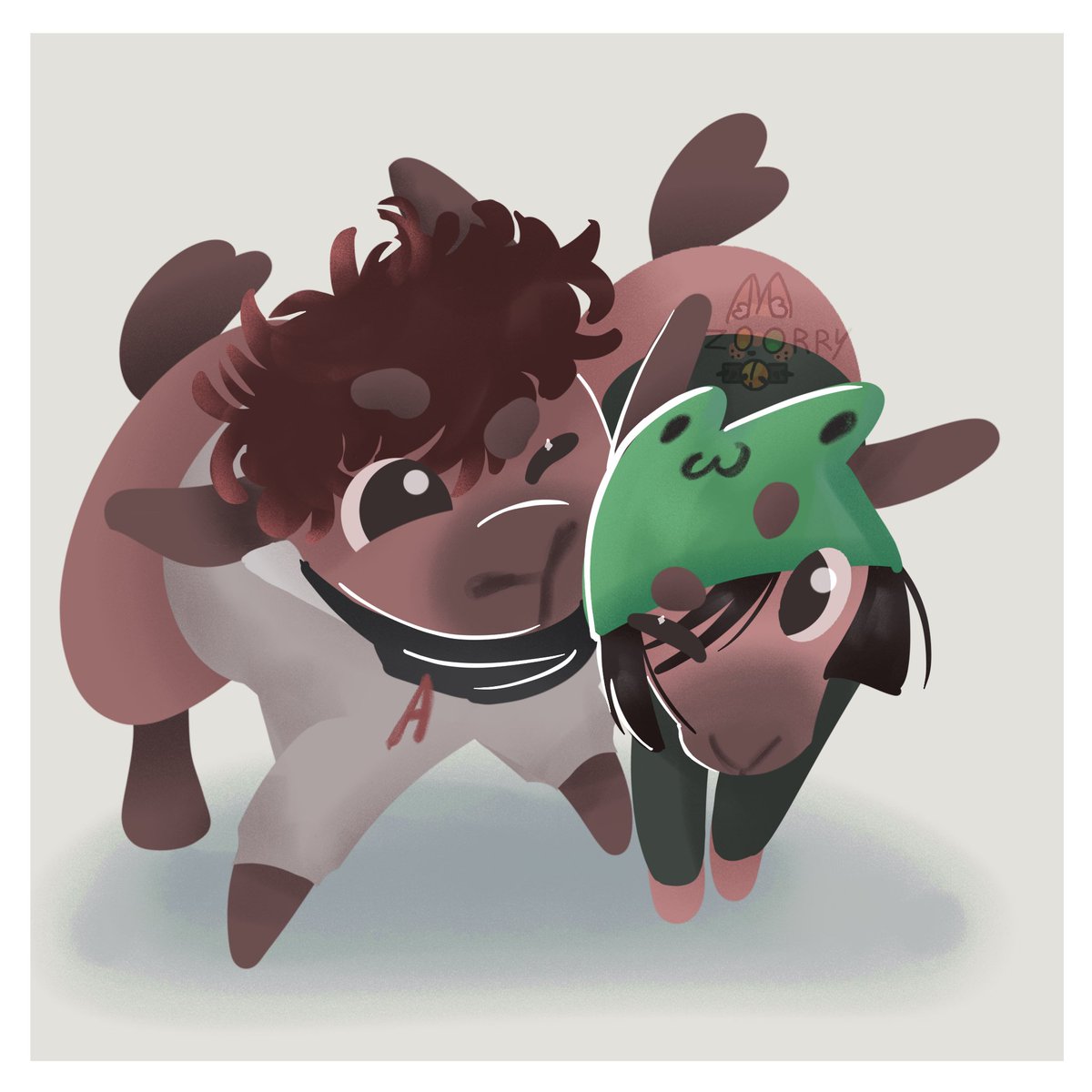 Z00RRY's tweet photo. Capibaras q se aman 🥺💕

Erimi y Aquinin como Capibaras porque si 
#aquinofanart #erimi15 https://t.co/28a2LOjEog