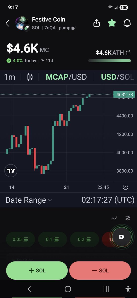 tuckfryer76's tweet photo. The Watchtower is glowing green. 🦅🧱
​We aren't just looking at a chart; we’re looking at a Moonshot. +67.96% surge and the Shark is just getting started. 🦈💥
​Most people settle for small gains. We’re building a Kingdom for 10x leaps. Book 1 of the Saga drops at 9:00 AM. This is the Festive Coin explosion.
​Catch the spark or watch the fire from the sidelines. Stay Festive. 💥🚀
​#Moonshot #FestiveCoin #Solana #RetiredCEO #CryptoExplosion