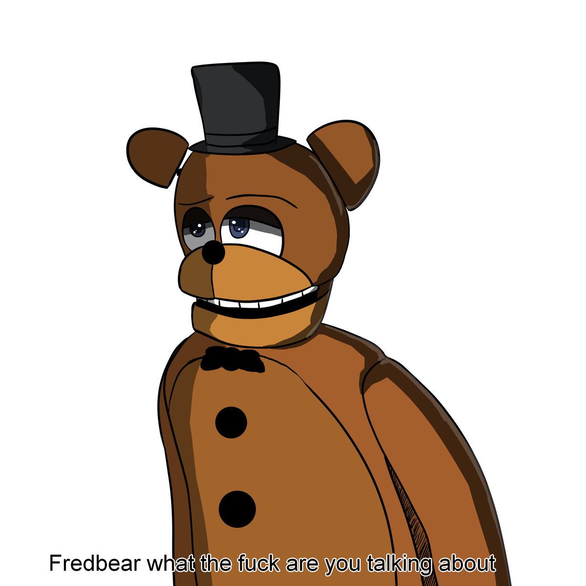 skilldev444's tweet image. #FNAFWORLD mobile Fredbear talking about literally anything: