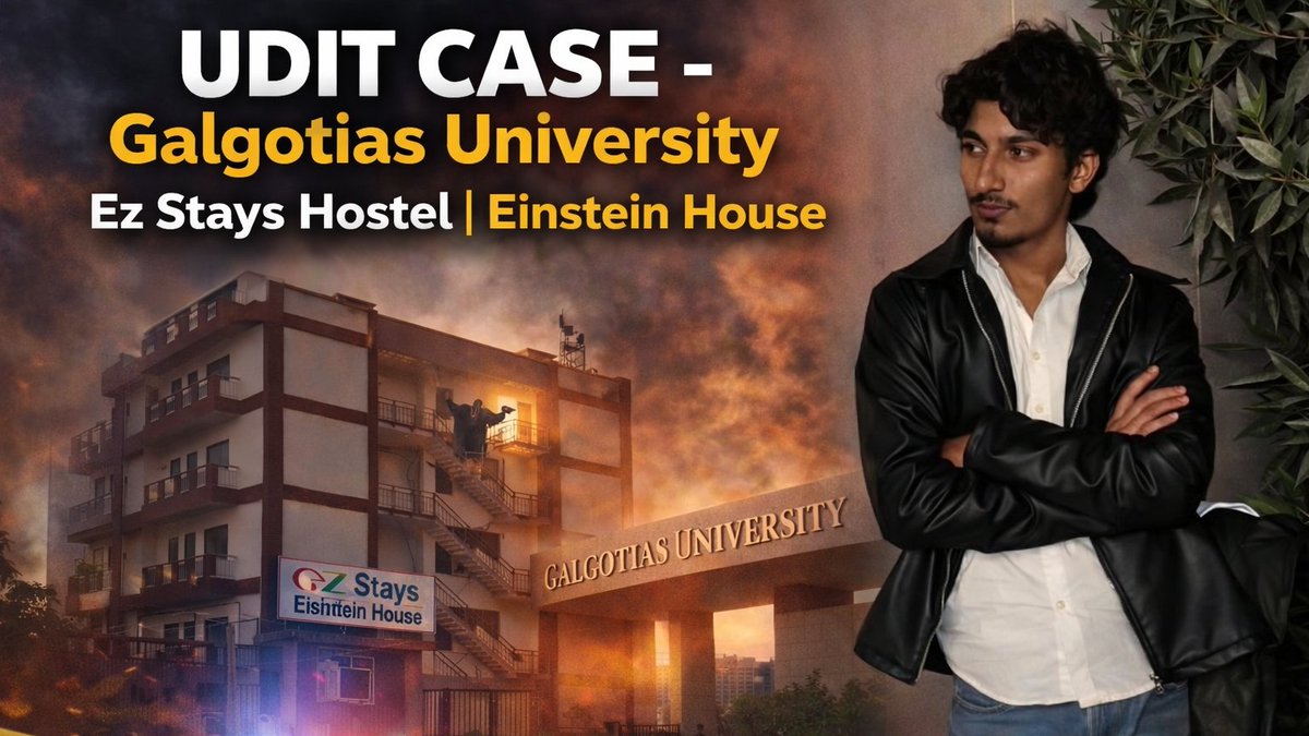 informed360in's tweet photo. 🚨 Galgotias University का Student Udit, जो EZ Stays Hostel (Einstein House) में रहता था, उसे खिड़की से फेंके जाने का आरोप है। 
पूरी खबर देखें 👇🏻
[https://t.co/6fdkTV22cT](https://t.co/6fdkTV22cT)
#JusticeForUdit #GalgotiasUniversity #Indianews #greaternoida #greaternlidanews https://t.co/rNUOb0RSHH