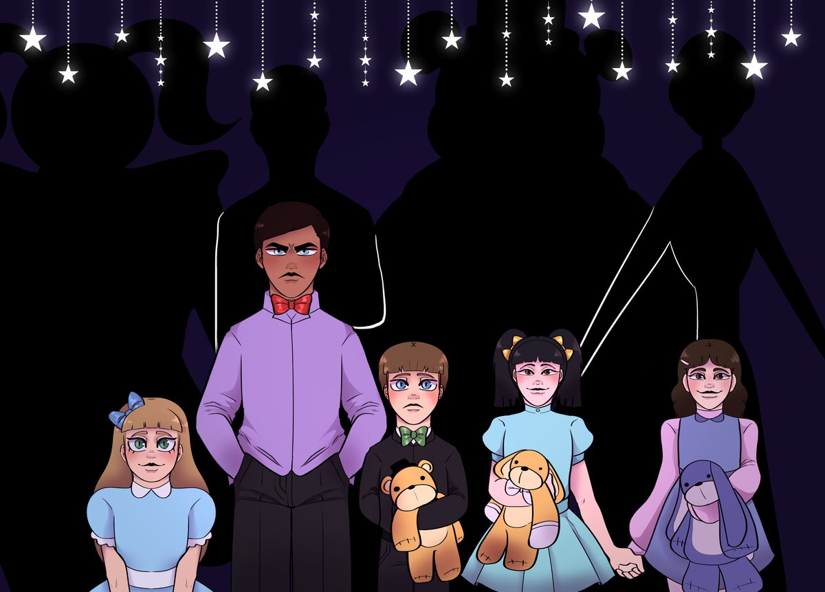 A_Tired_Ghost_'s tweet photo. c0mmissi0n for @babuinocrs 
for his au Atrocius Crown 
"Children of Fazbear"
#FNAF https://t.co/PPjzWBSOBT