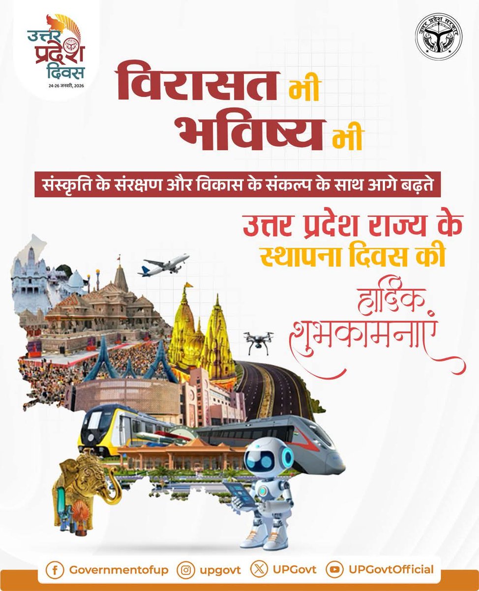 #यूपी दिवस 2026।