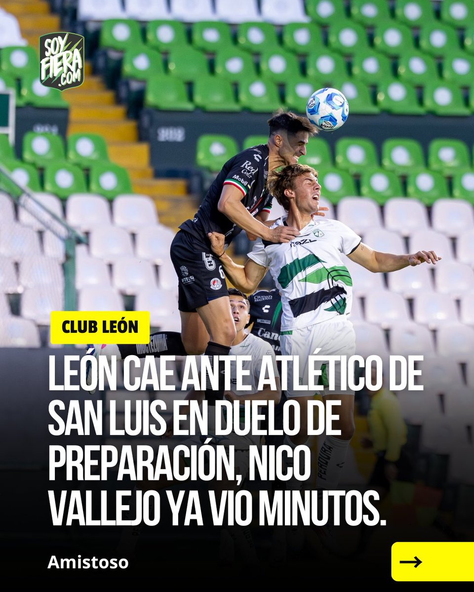 El León jugó esta tarde en el Nou Camp y cayó ante Atlético de San Luis.  
Lo más interesante fue que Nico Vallejo ya vio minutos con el primer equipo. ¿Debutará en Liga?
soyfiera.com/news/2026/01/2…