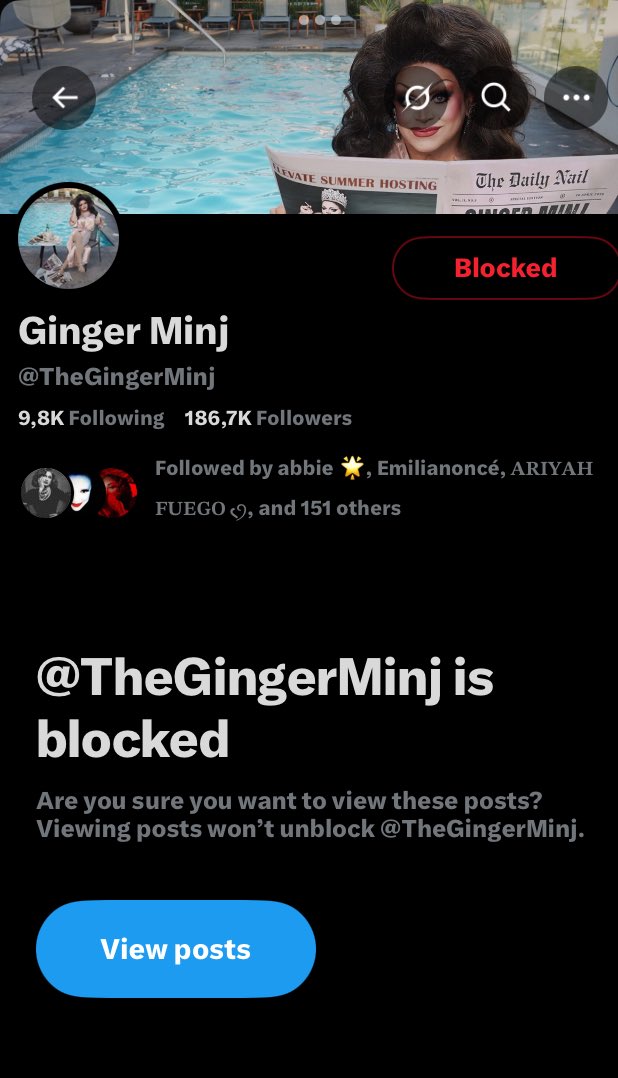 Briar went home so I blocked Ginger Minj #DragRace