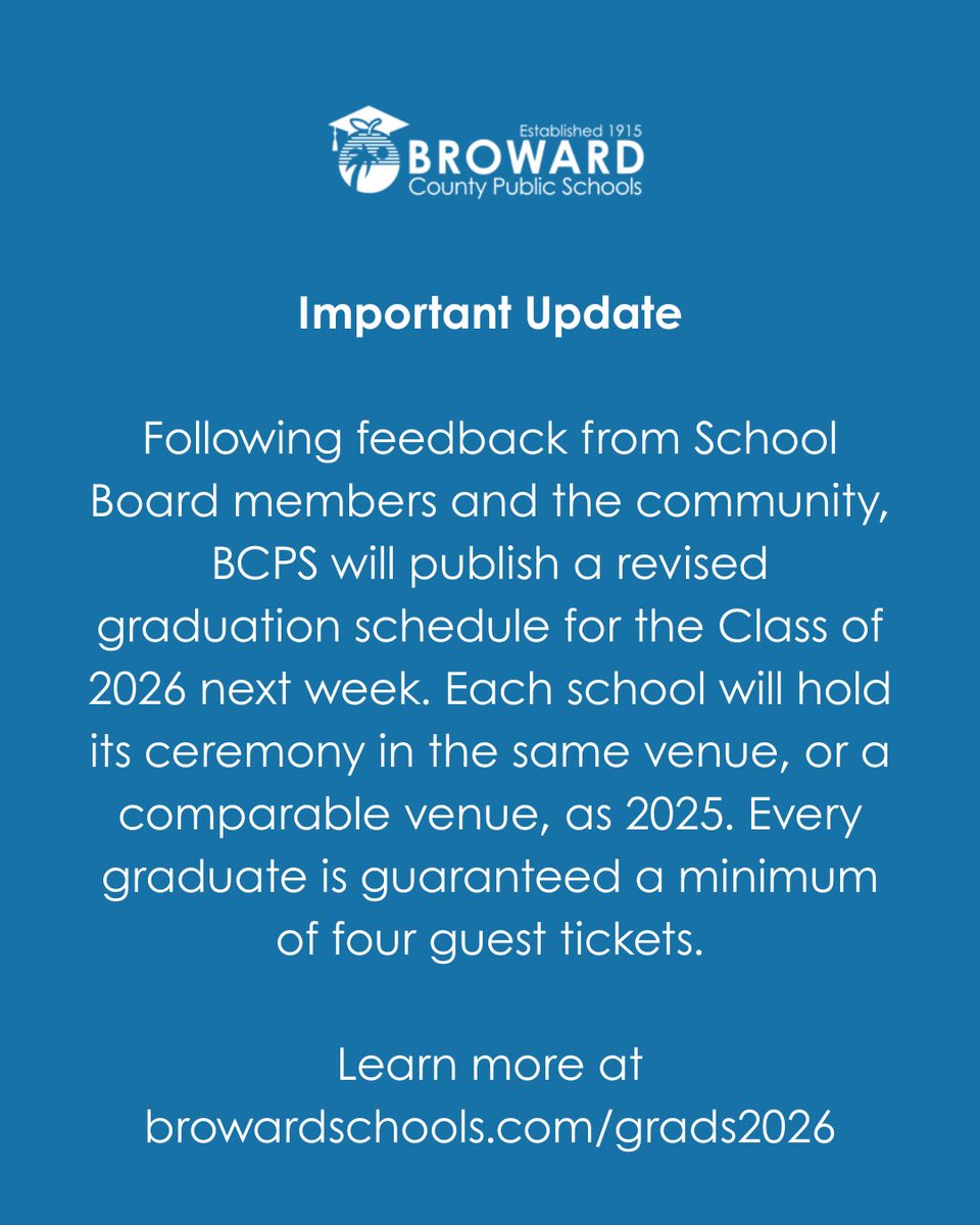 Broward County Public Schools tweet media