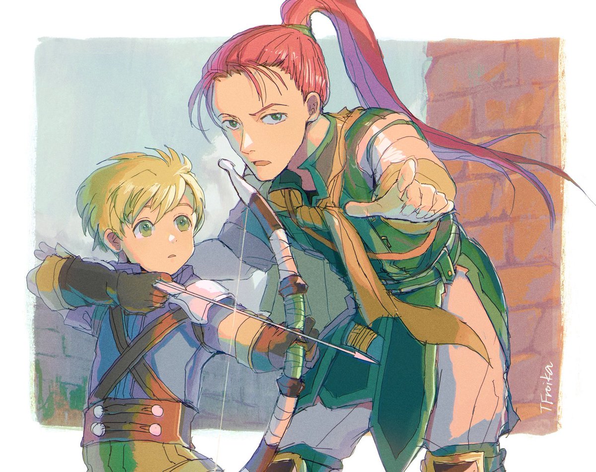 TFroika's tweet image. シノンさんとヨファ