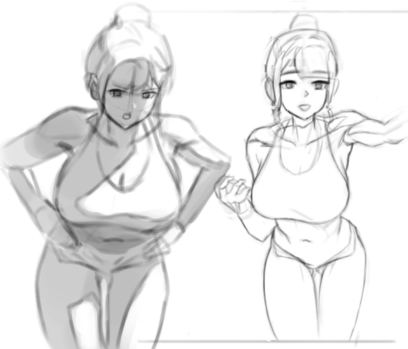 あんているさんの絵でクロッキーをしてますが、ふと思いつきました。これ流出じゃね?
勿論、あんているさんのフルの絵と私のン十分クロッキーは大違いですが、私はポリシーのある絵師ですので、モザイクで上げます。
気になる方は、私ではなくあんているさんを後援して確認してください。エロいです 