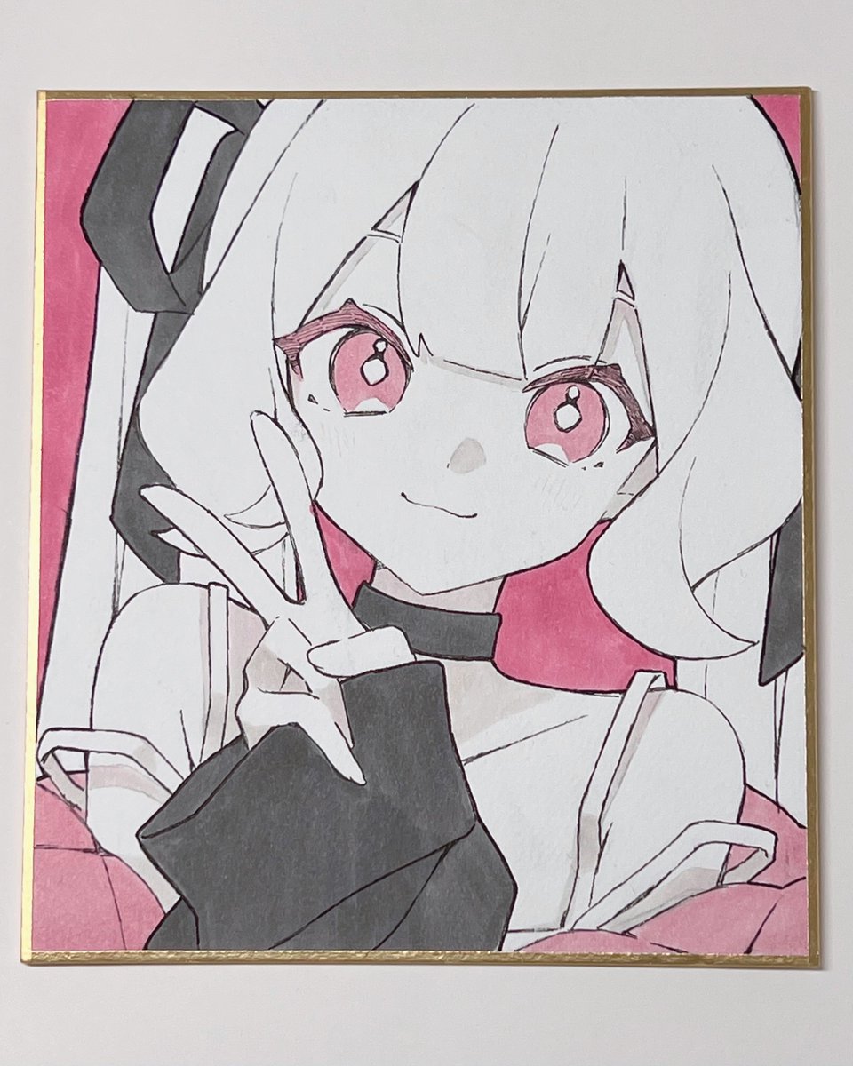 關 頑亭　色紙 明日の関西コミティア75に持っていく色紙です！右下あたりにサイン書き