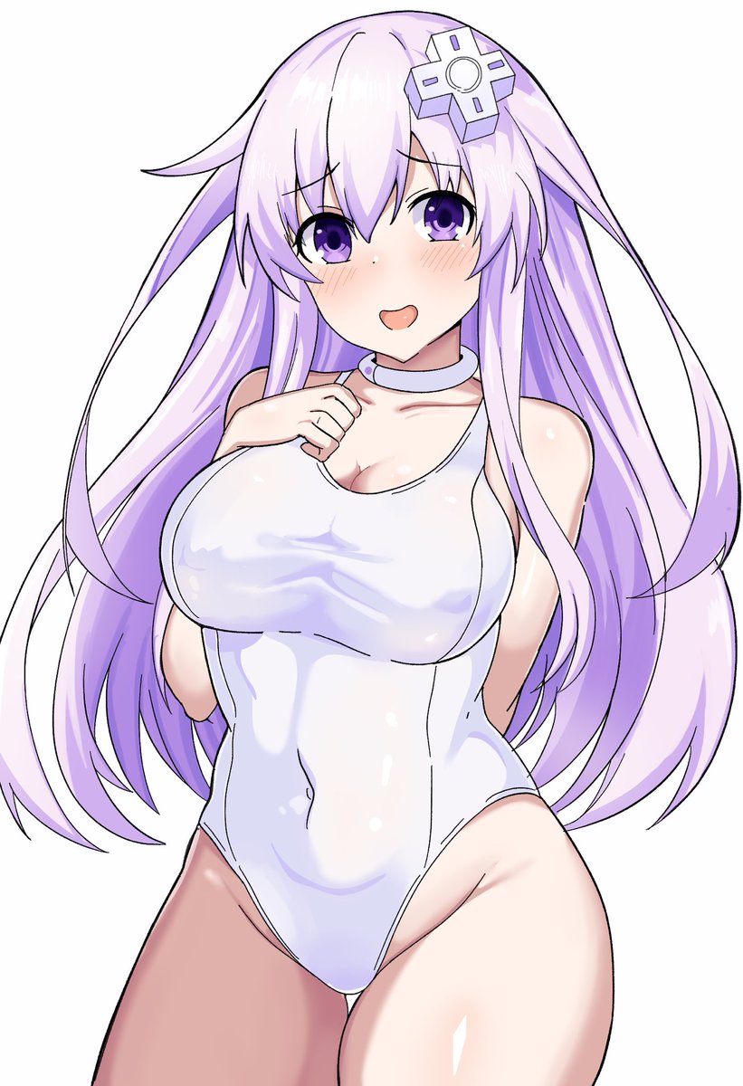 白スク水のネプギアちゃんです👙